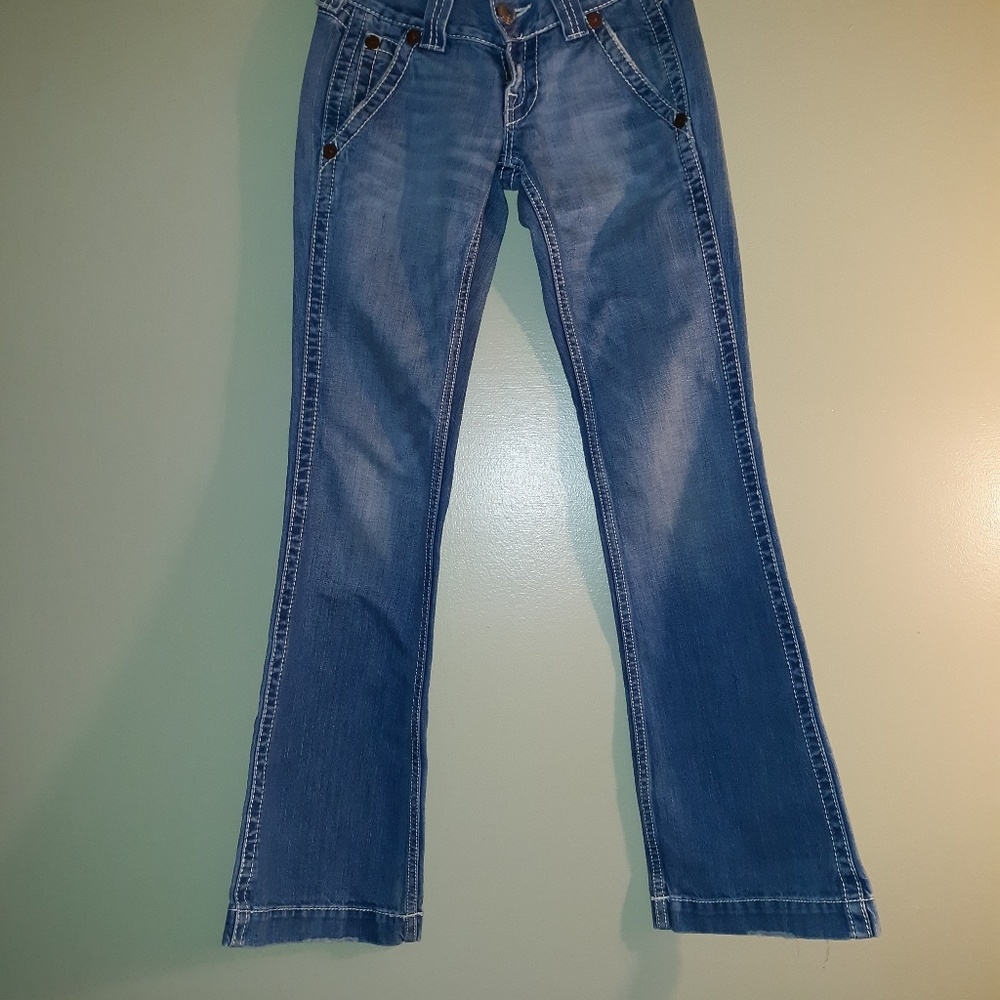 TRUE RELIGION Vintage Wide Leg Denim Jeans